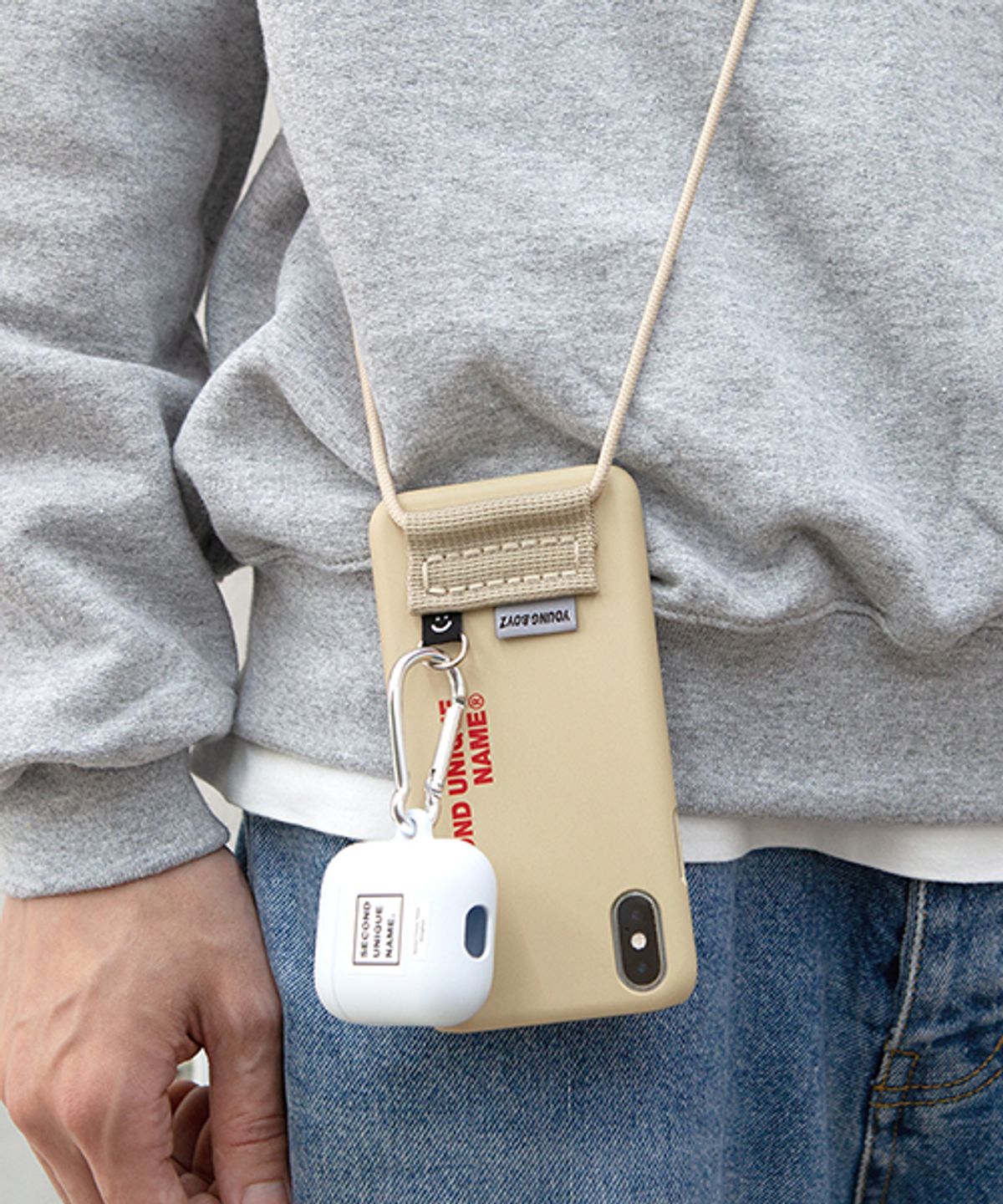 세컨드유니크네임(SECOND UNIQUE NAME) SUN CASE CROSS 2 BEIGE