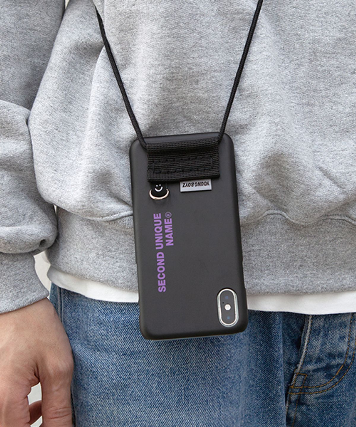 세컨드유니크네임(SECOND UNIQUE NAME) SUN CASE CROSS 2 BLACK