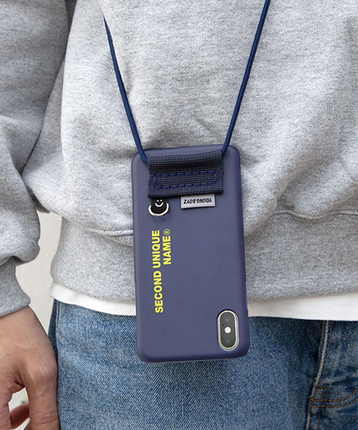 세컨드유니크네임(SECOND UNIQUE NAME) SUN CASE CROSS 2 NAVY