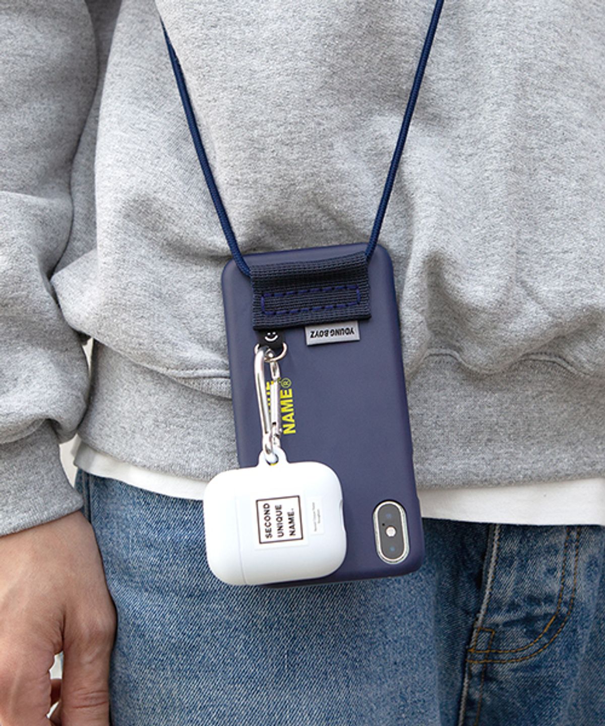 세컨드유니크네임(SECOND UNIQUE NAME) SUN CASE CROSS 2 NAVY