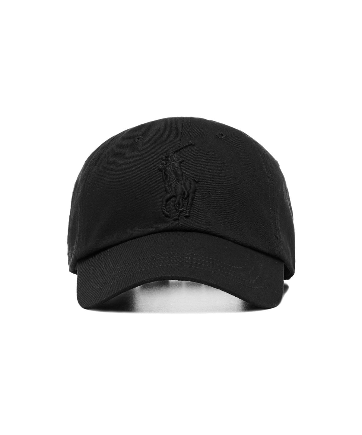 폴로 랄프 로렌(POLO RALPH LAUREN) 빅 포니 치노 베이스볼 캡 - 블랙