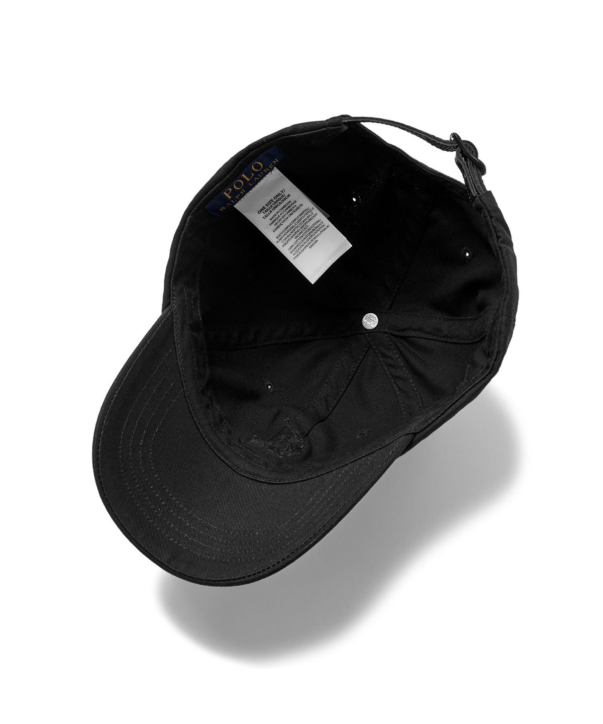 폴로 랄프 로렌(POLO RALPH LAUREN) 빅 포니 치노 베이스볼 캡 - 블랙