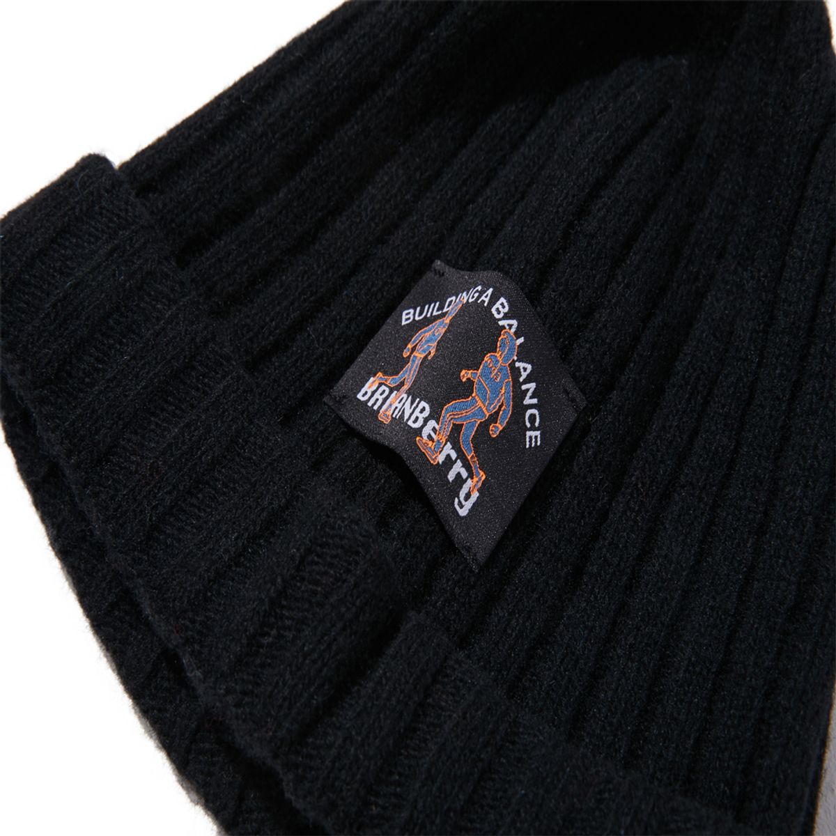 브라이언베리(BRIAN BERRY) SHORT BEANIE_BLACK