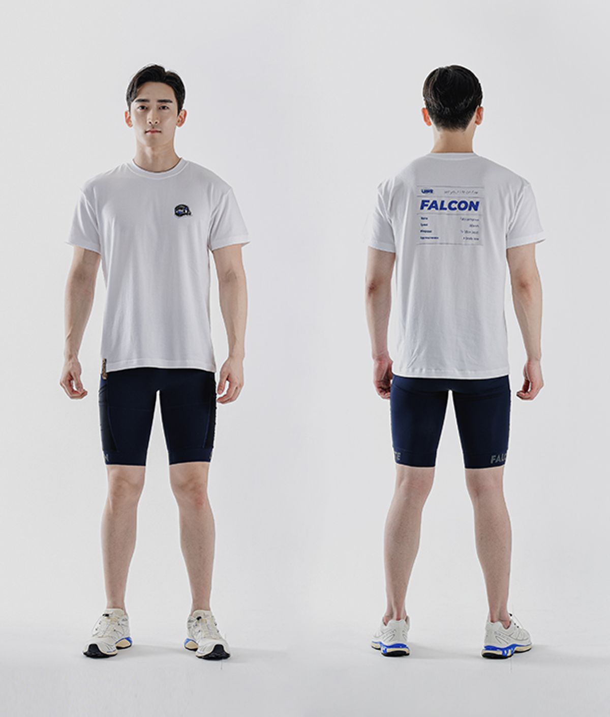 레스테(LESTE) 기능성 트레이닝 반팔 티셔츠 FALCON head [화이트]