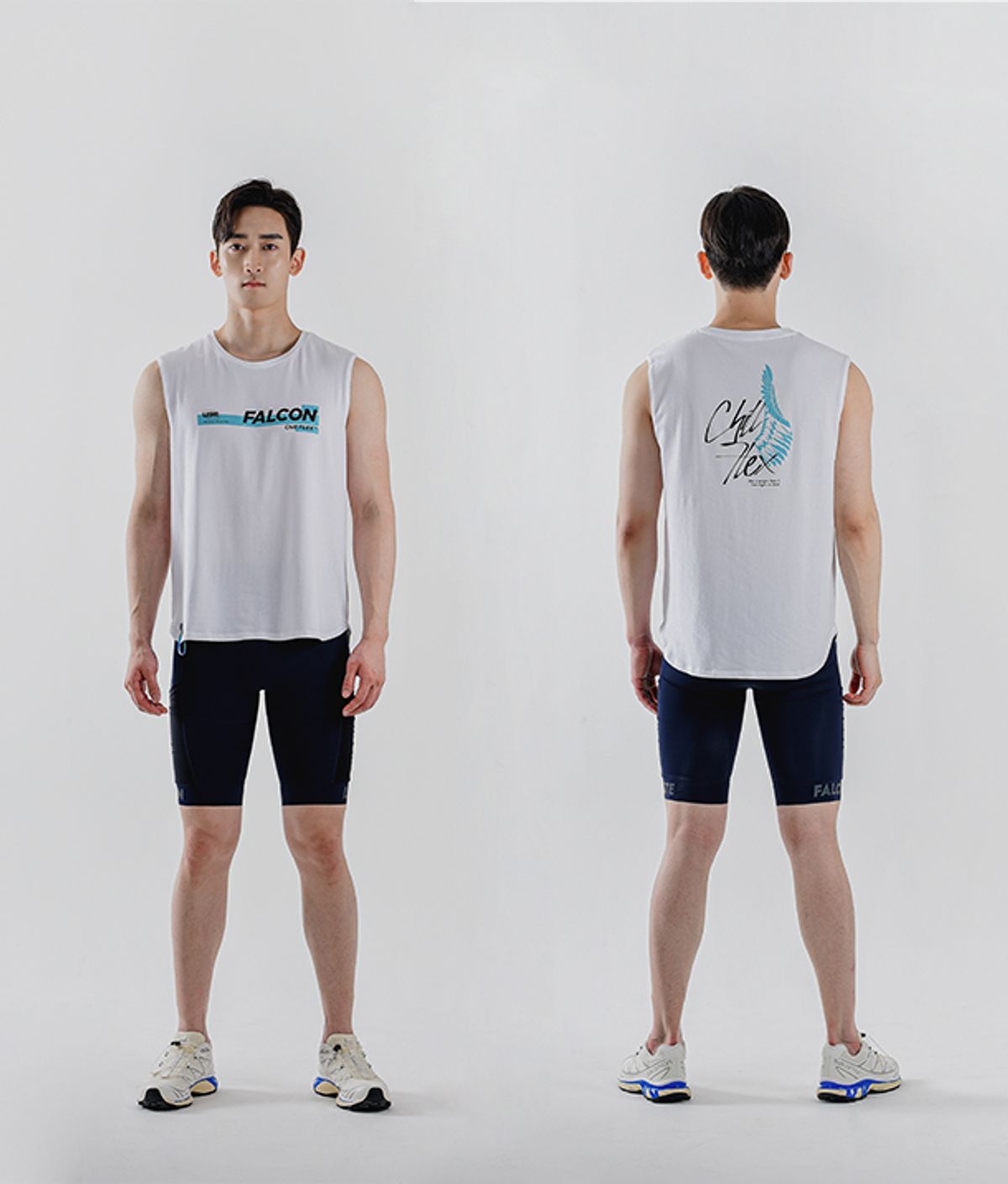 레스테(LESTE) 기능성 트레이닝 민소매 FALCON WING-l [화이트]