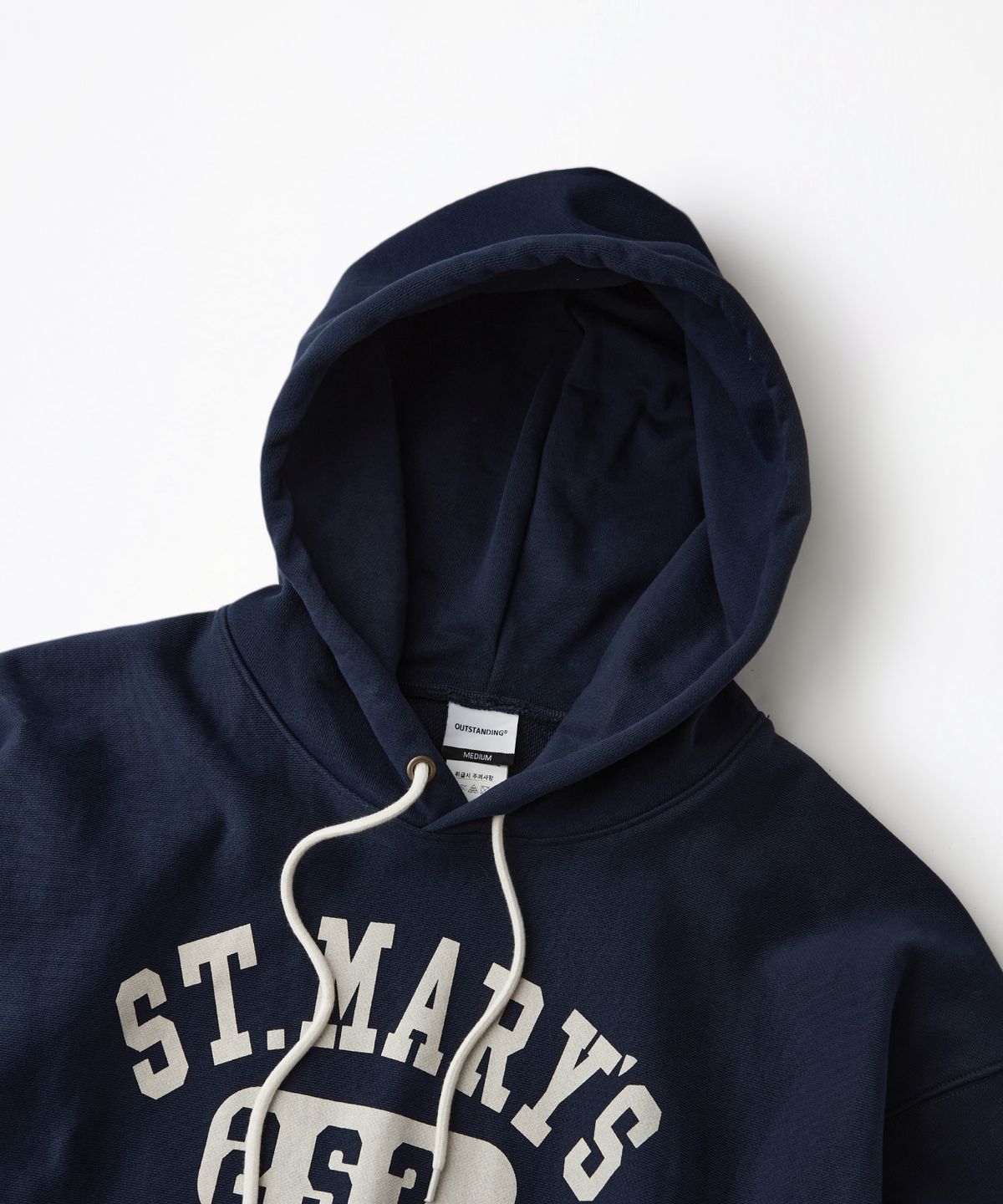 아웃스탠딩(OUTSTANDING) V.S.C HOOD SWEAT(MARYS)_NAVY