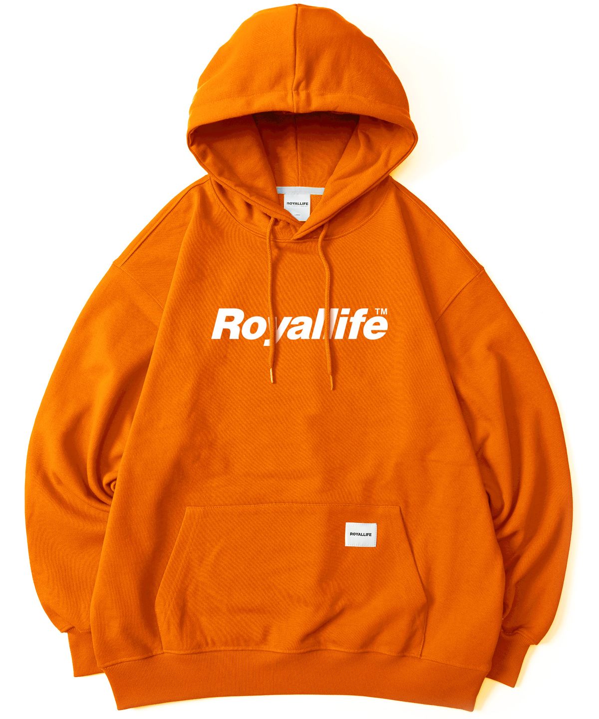 로얄라이프(ROYALLIFE) RLPH500 오리지널로고 후드티 - 오렌지
