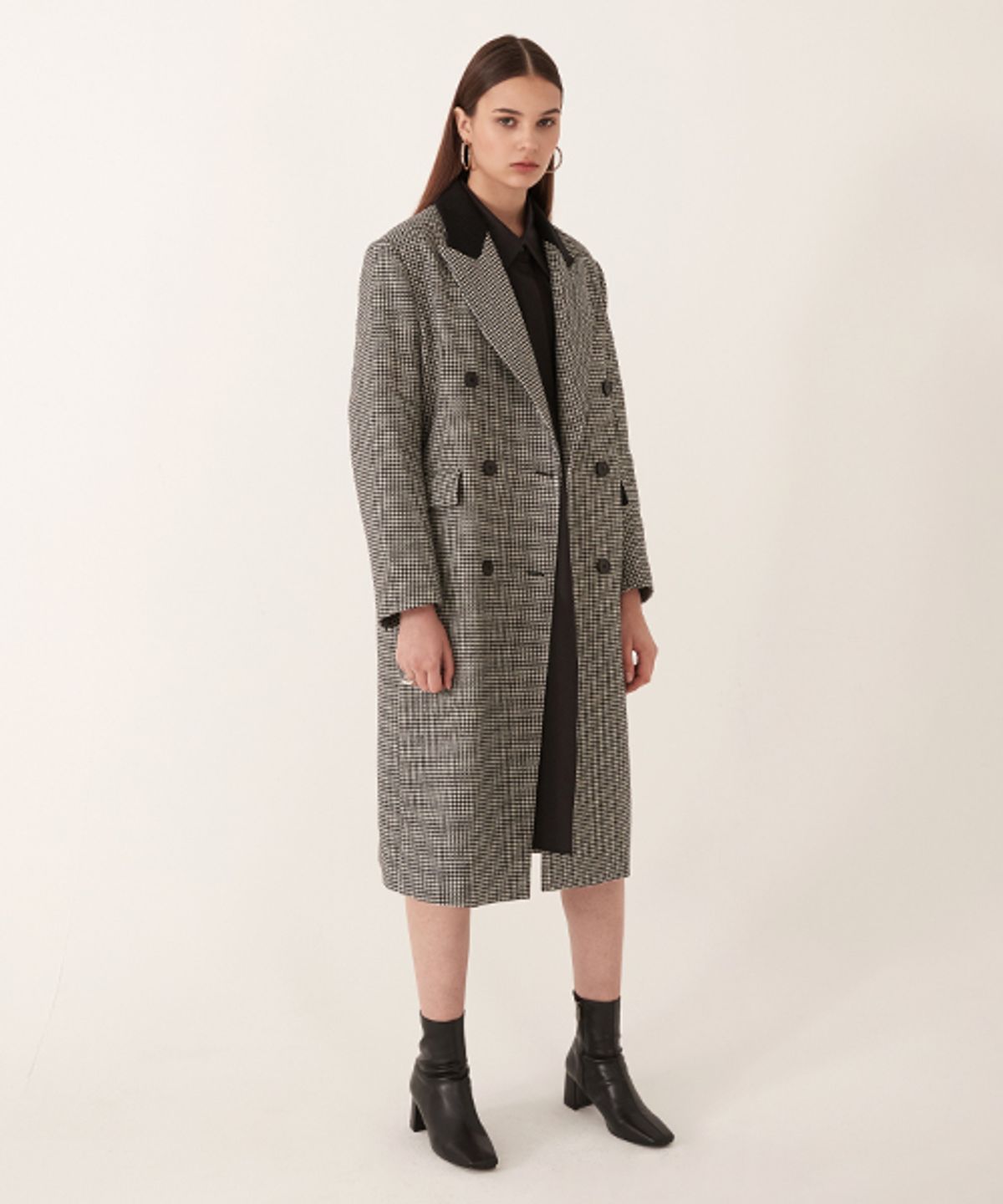 르이엘(LE YIEL) Peaked Lapel Long Jacket 피크드 라펠 롱 자켓