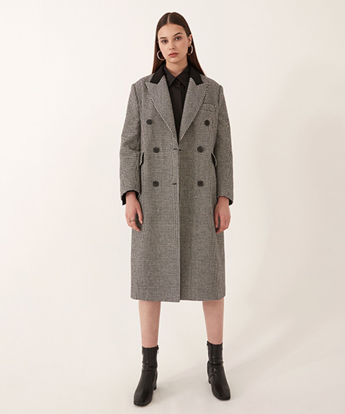르이엘(LE YIEL) Peaked Lapel Long Jacket 피크드 라펠 롱 자켓