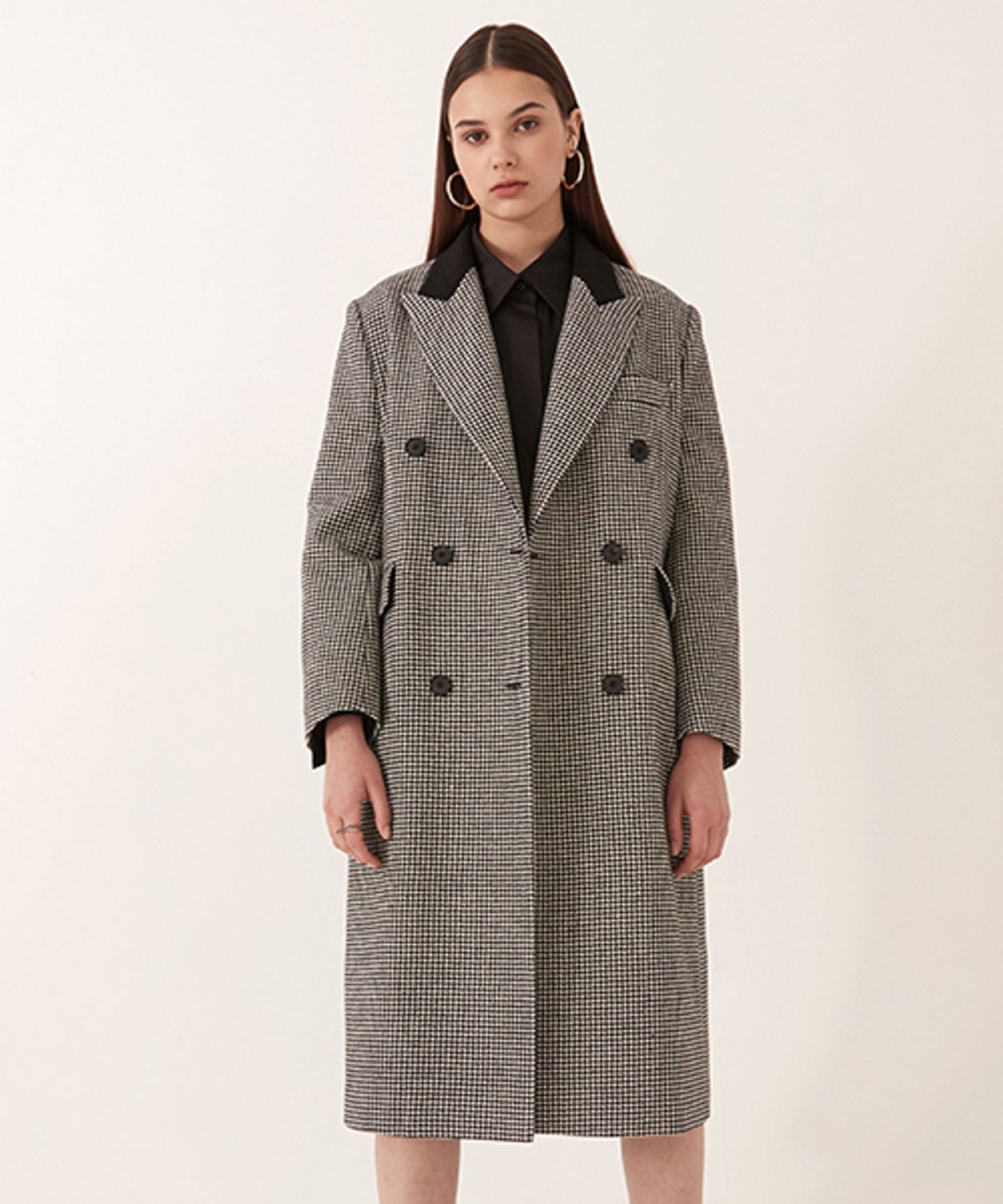 르이엘(LE YIEL) Peaked Lapel Long Jacket 피크드 라펠 롱 자켓