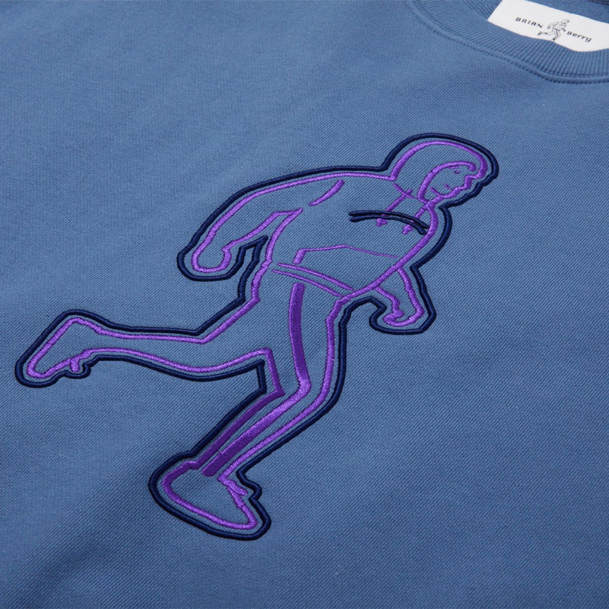 브라이언베리(BRIAN BERRY) LINE RUNNER SWEAT SHIRT_HAZY BLUE