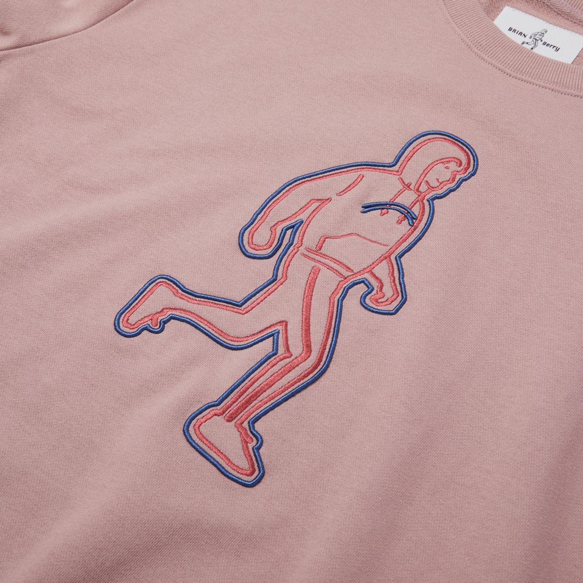브라이언베리(BRIAN BERRY) LINE RUNNER SWEAT SHIRT_LIGHT PINK