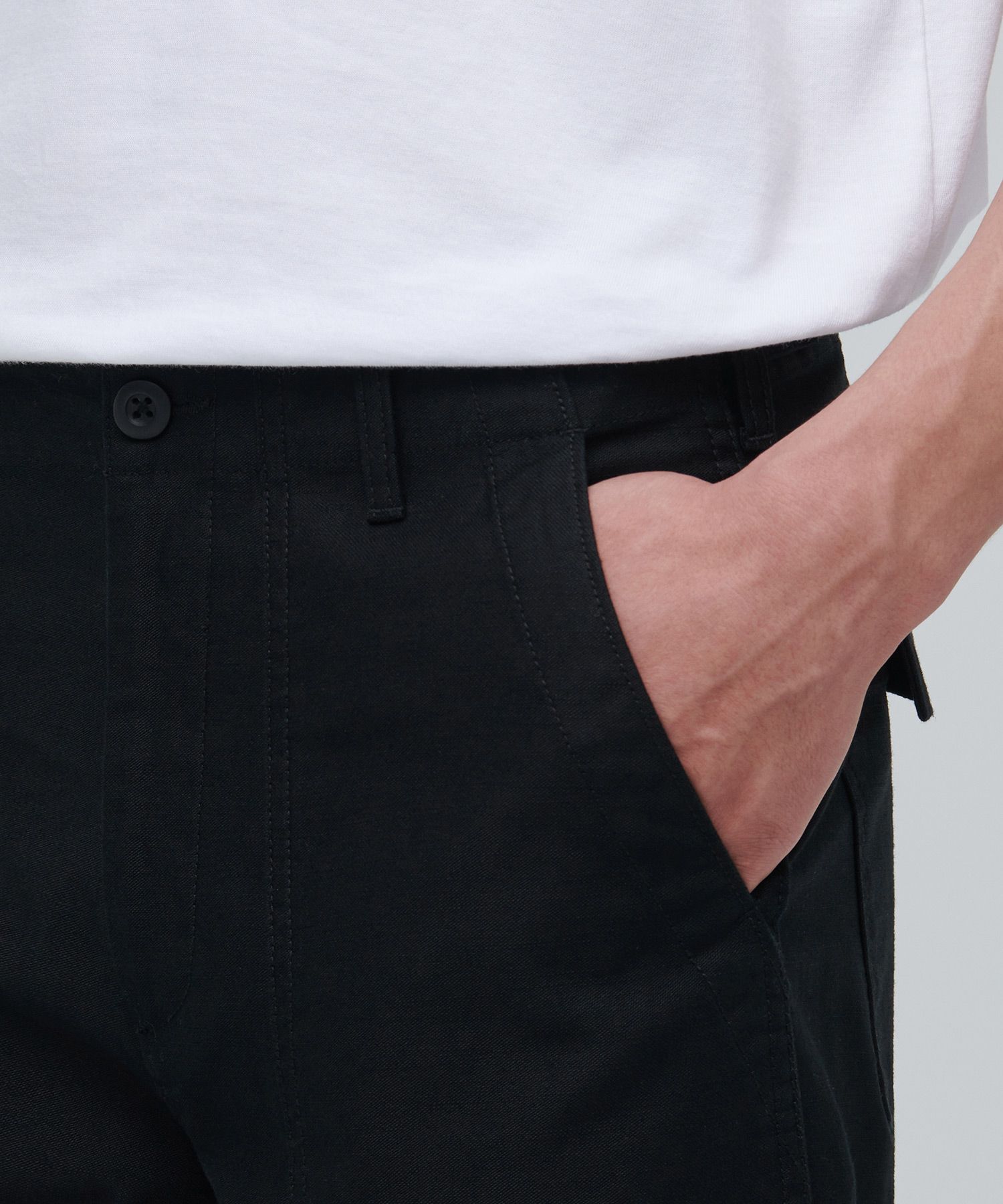 MUSINSA | MUSINSA STANDARD REPLICA FATIGUE PANTS [BLACK]