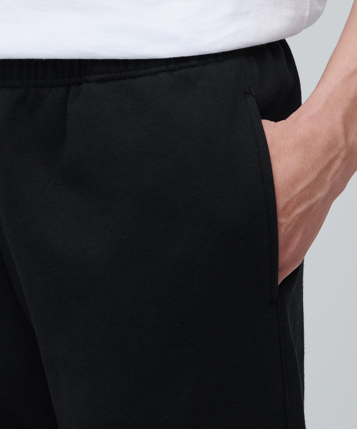 무신사 스탠다드(MUSINSA STANDARD) 기모 스웨트 팬츠 [블랙]