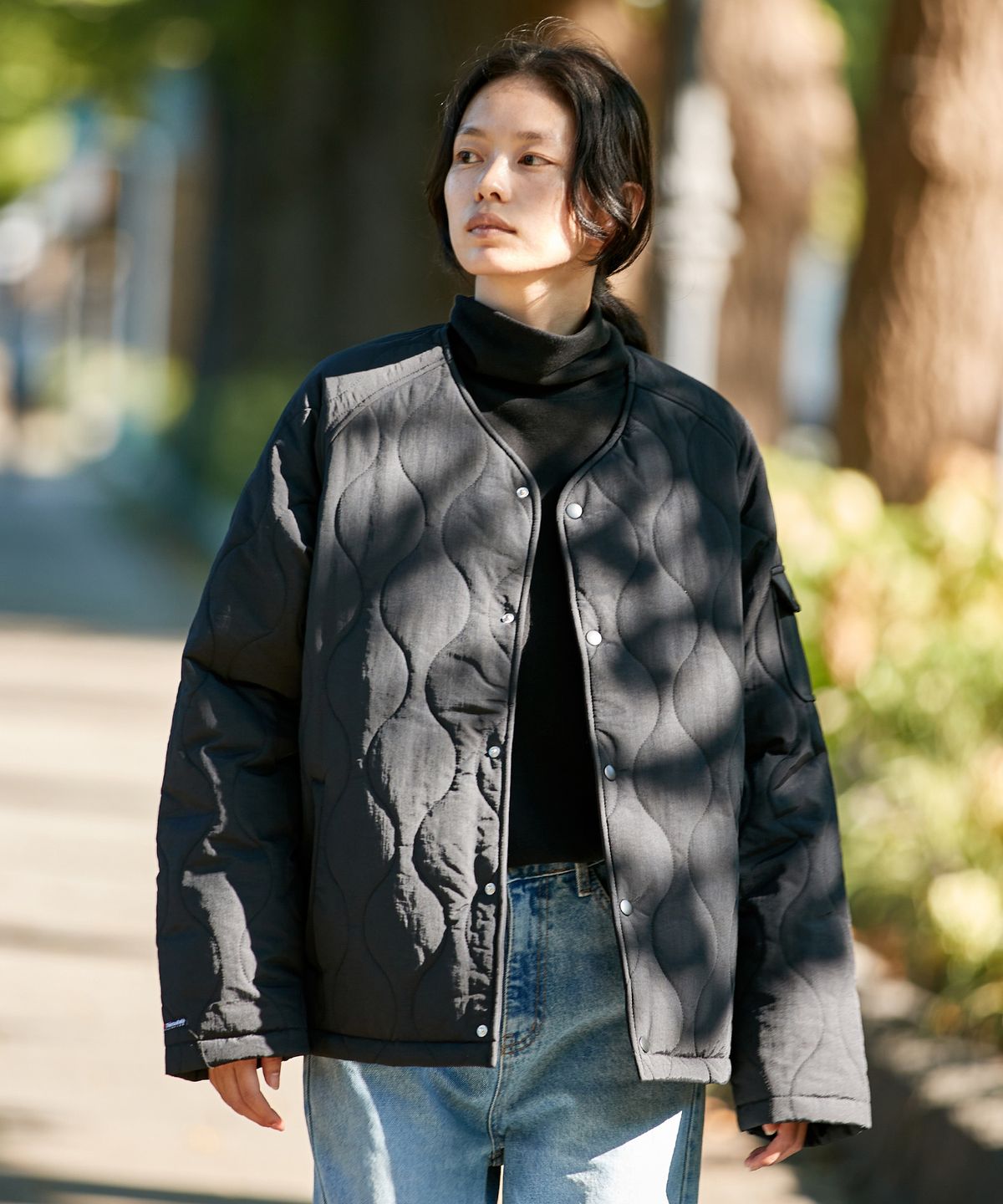 미니멀프로젝트(MINIMALPROJECT) 3M 신슐레이트 퀼팅 경량패딩 MJK106 [BLACK]