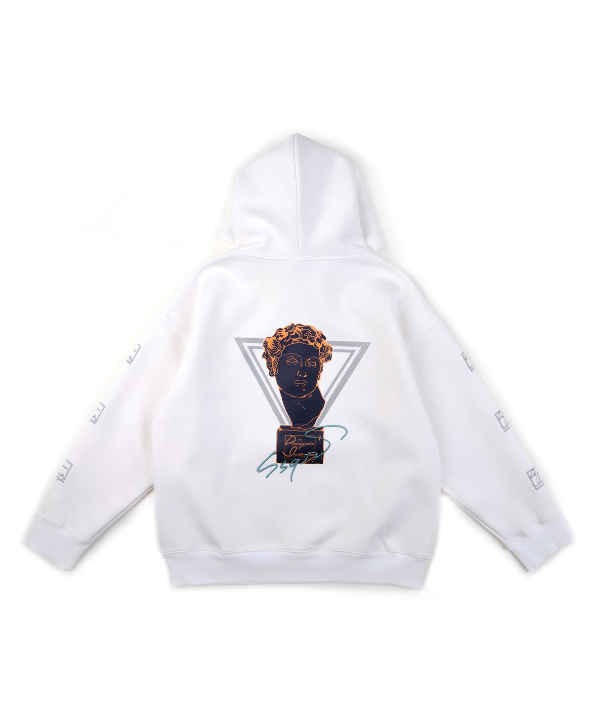 에스에스큐알(SSQR) Unisex Embroidered Hooded Sweatshirt DAHOOD_02_IVORY