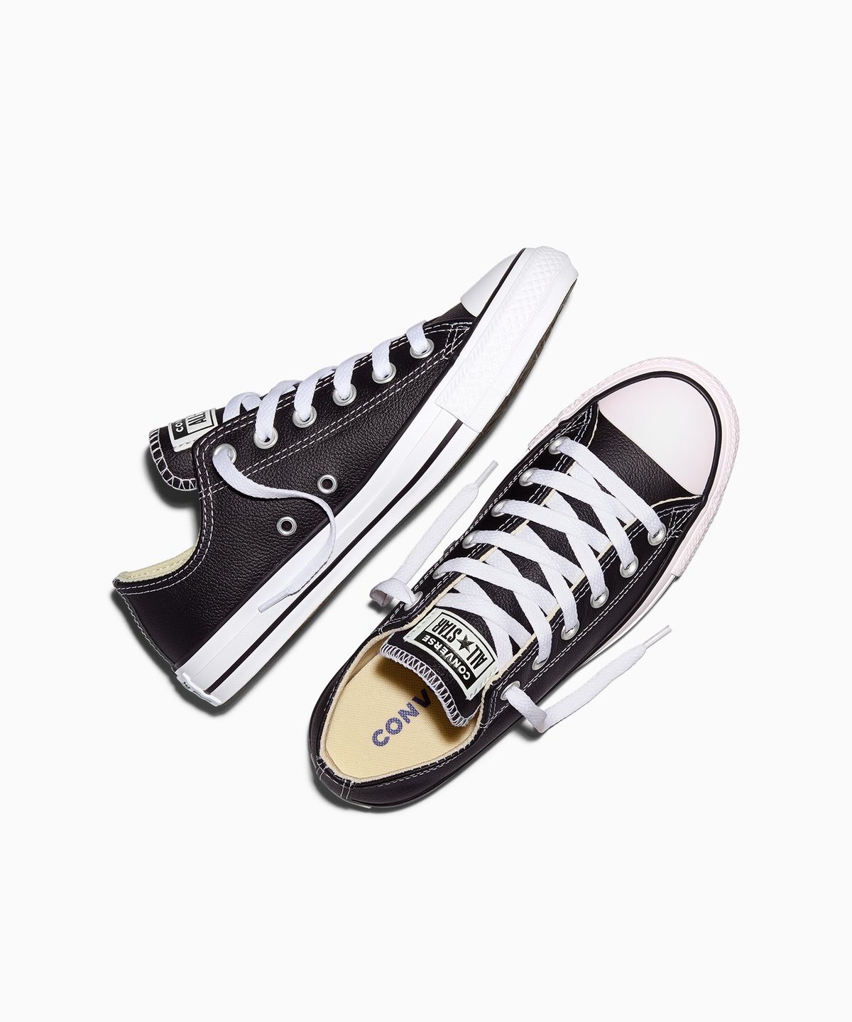 컨버스(CONVERSE) 척테일러 올스타 클래식 레더 블랙 132174C
