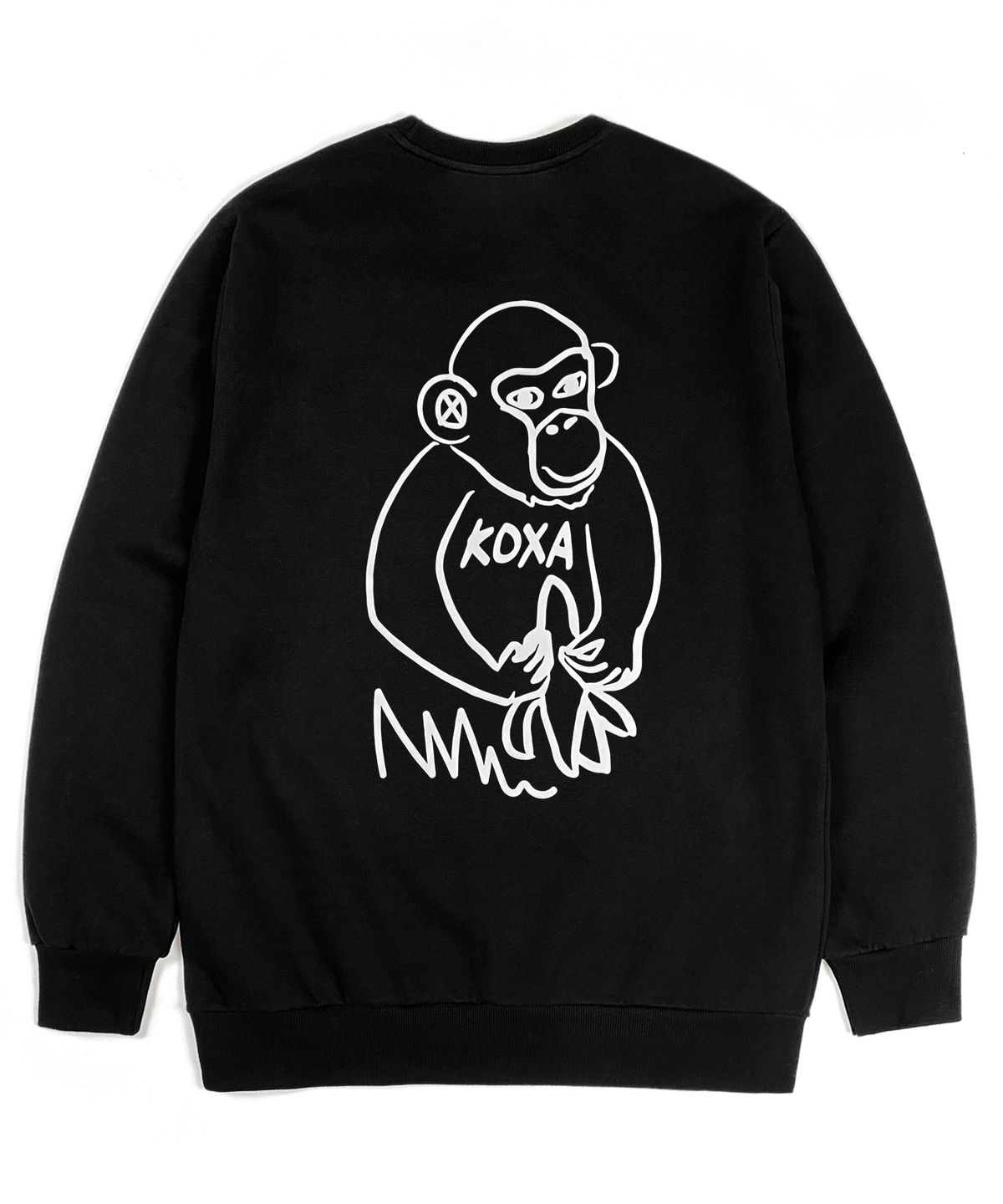 코싸(KOXA) KX monkey banana mtm black 맨투맨