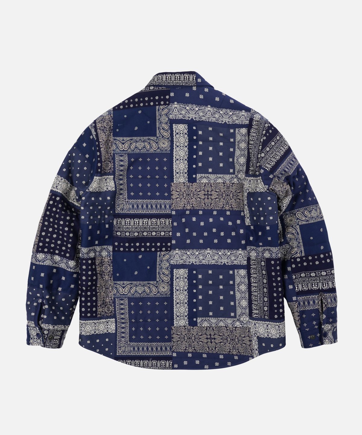 프리즘웍스(FRIZMWORKS) BANDANA PADDING SHIRT JACKET _ BLUE
