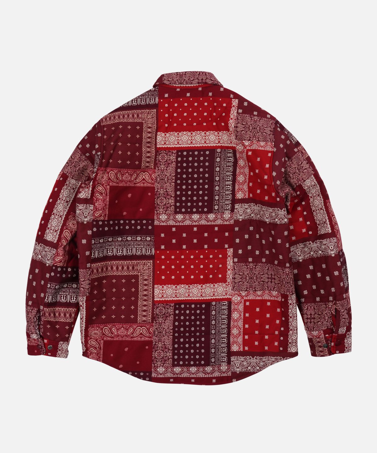 프리즘웍스(FRIZMWORKS) BANDANA PADDING SHIRT JACKET _ RED