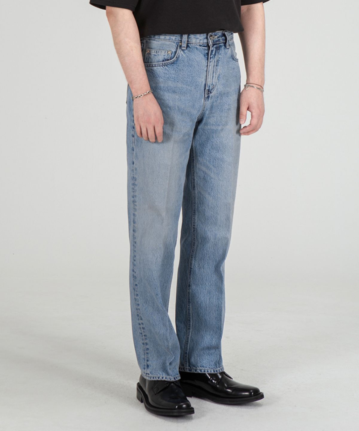 브랜디드(BRANDED) 51005 HISHITOMO COLLECTION LIGHT BLUE JEANS [RELAX STRAIGHT]
