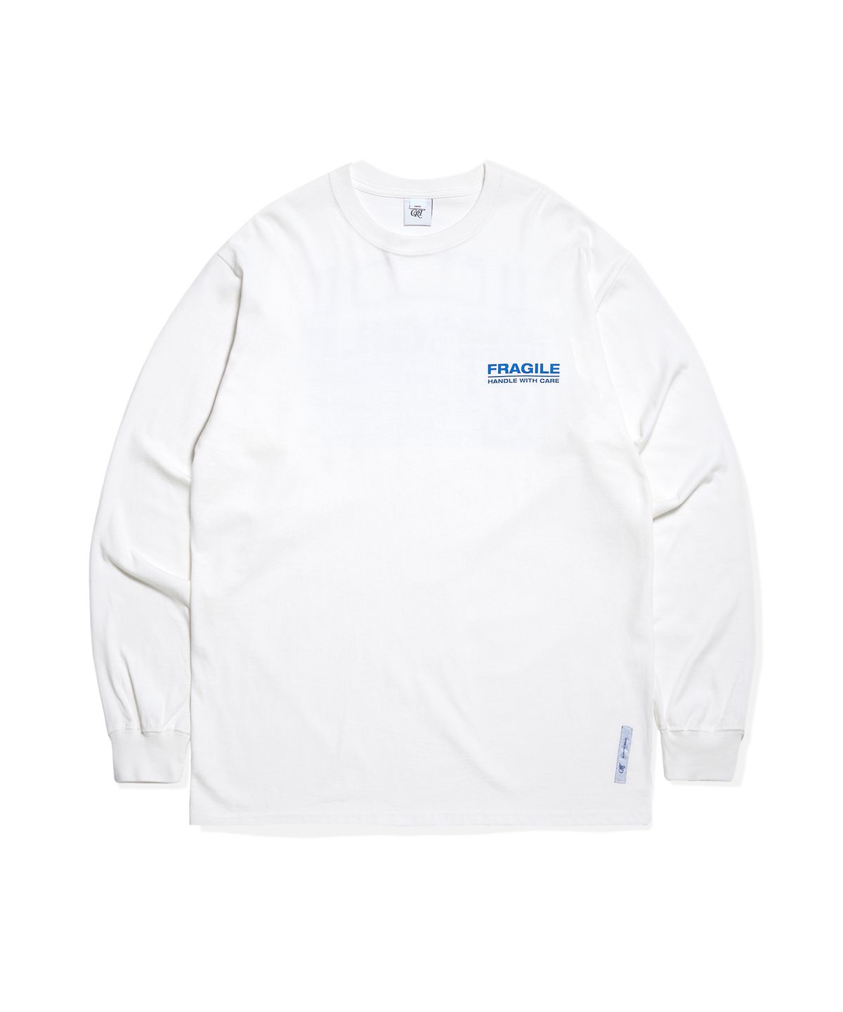캐피탈 라디오 튠즈(CAPITAL RADIO TUNES) FRAGILE LOGO 롱슬리브 white