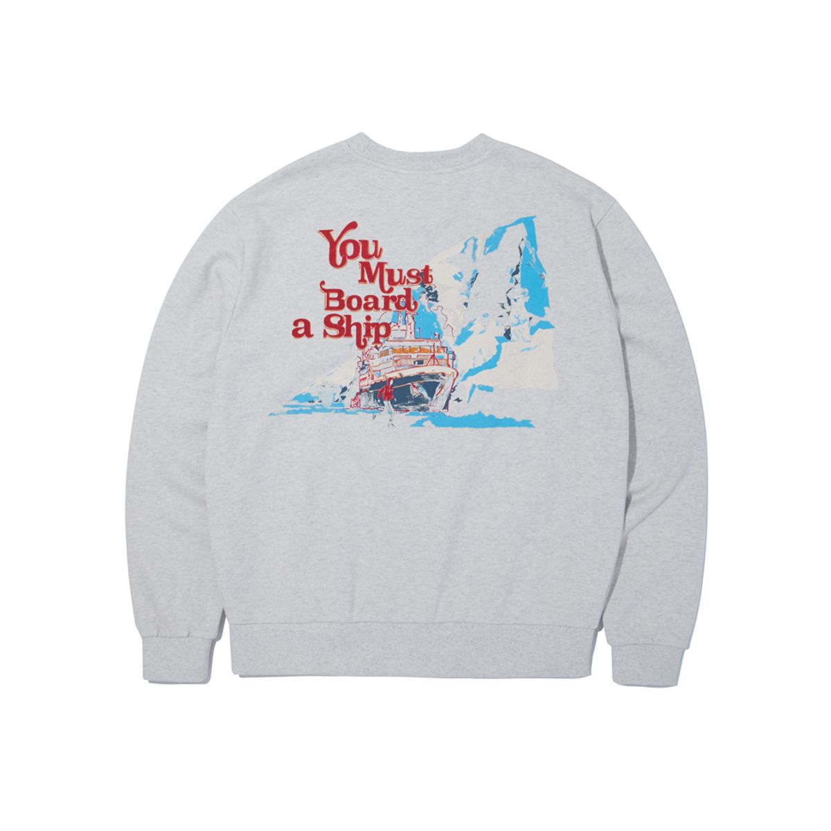 브라이언베리(BRIAN BERRY) YOU MUST BOARD A SHIP SWEAT SHIRTS_OATMEAL