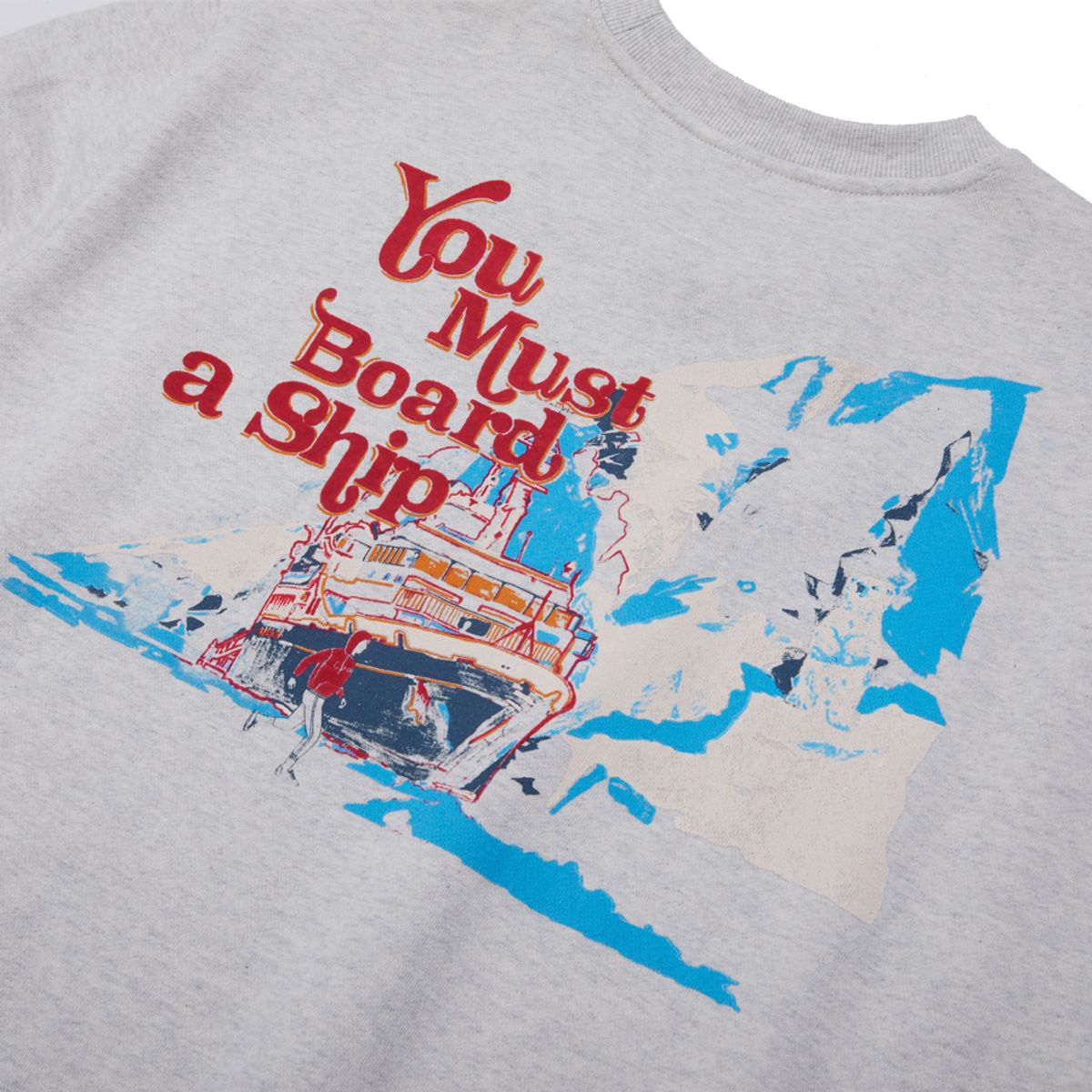 브라이언베리(BRIAN BERRY) YOU MUST BOARD A SHIP SWEAT SHIRTS_OATMEAL
