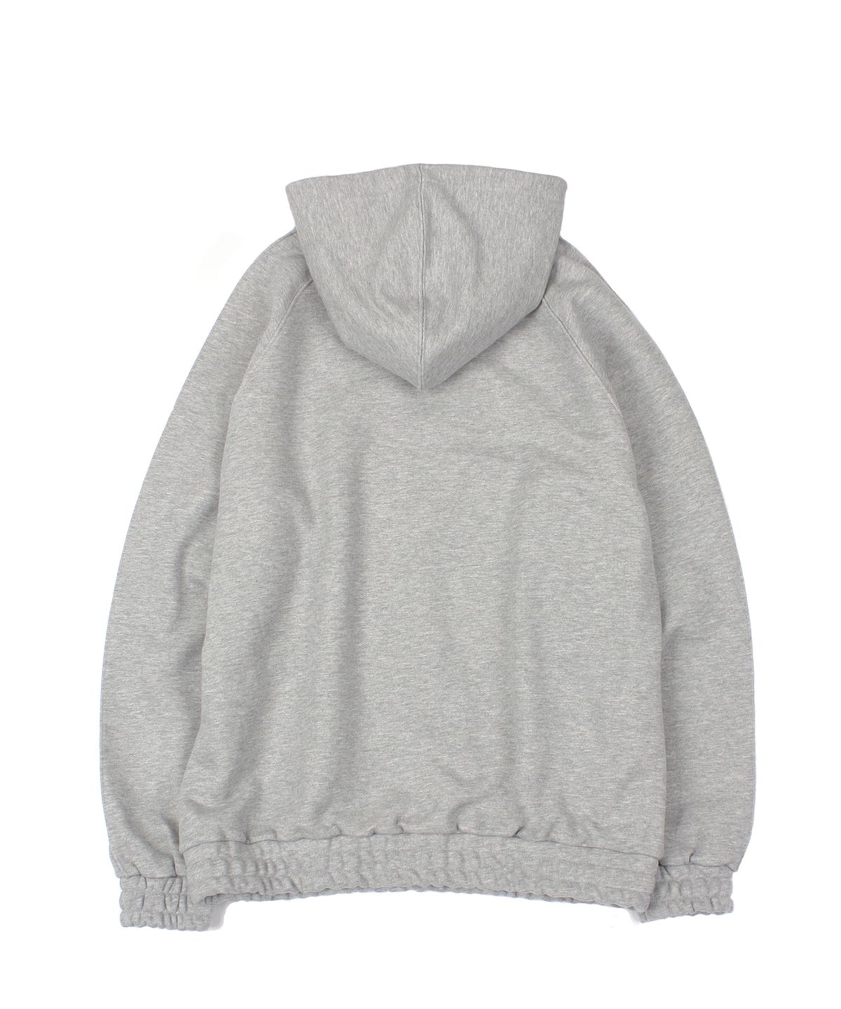 유니드가먼츠(YOUNEEDGARMENTS) 밴디드 후디 (멜란지 그레이)