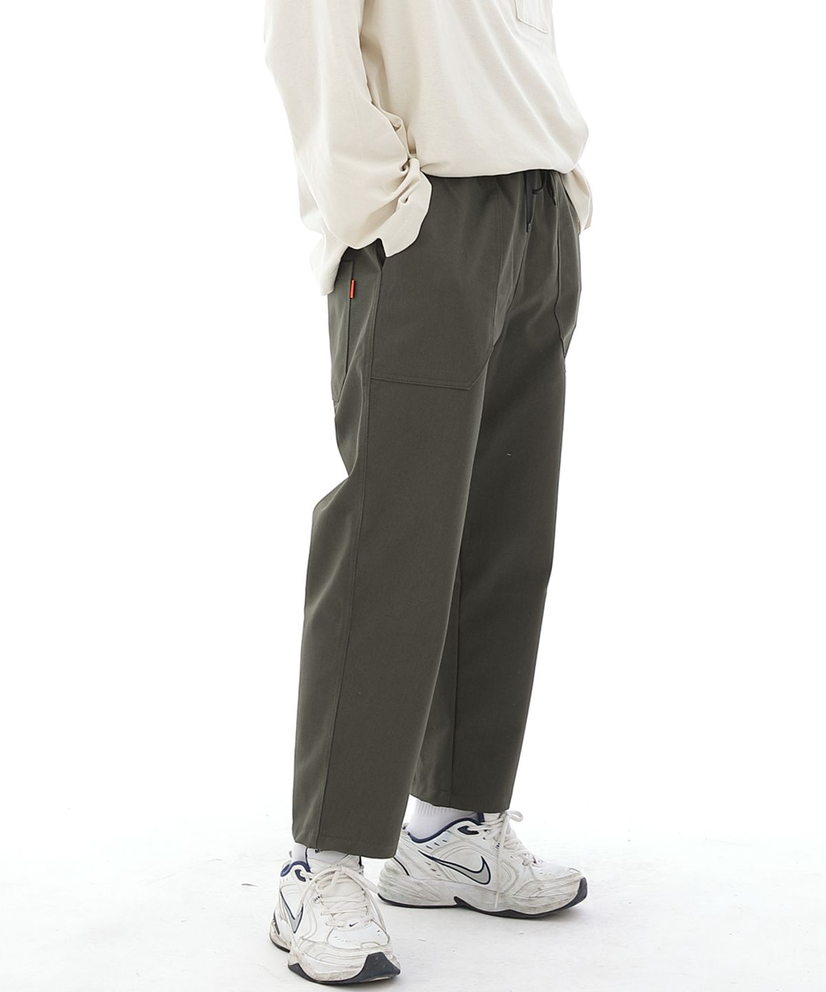 세인트크루(SAINTCREW) 앵클 드롭 클래식 퍼티그 테이퍼드팬츠 AFT-306 카키