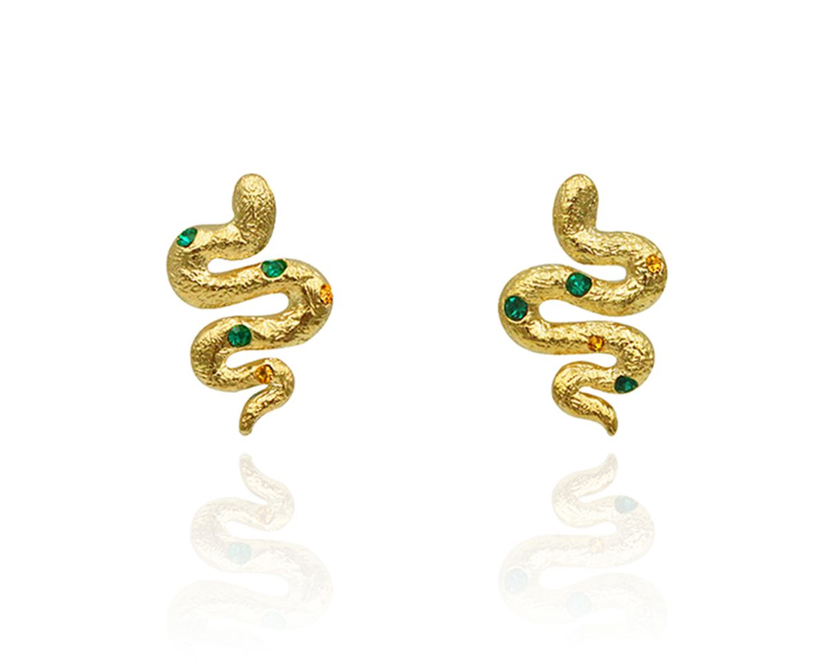 파피(POPPI) The classical snake earrings no.1