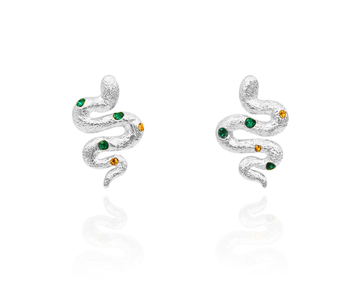 파피(POPPI) The classical snake earrings no.1
