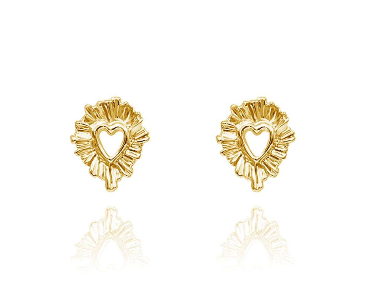 파피(POPPI) Halo heart earrings