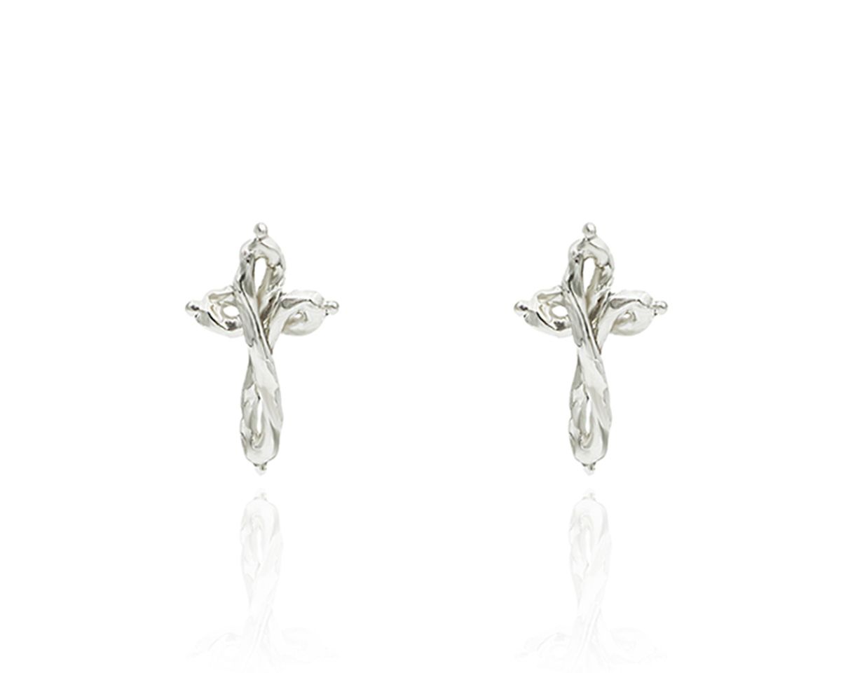 파피(POPPI) Cross symbol earrings no.2