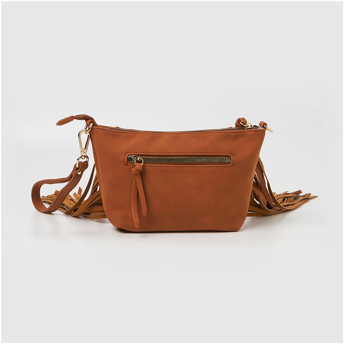 얼반오리지널(URBANORIGINALS) FRINGED BABY CROSSBODY BAG 프린지 베이비 크로스백 탠