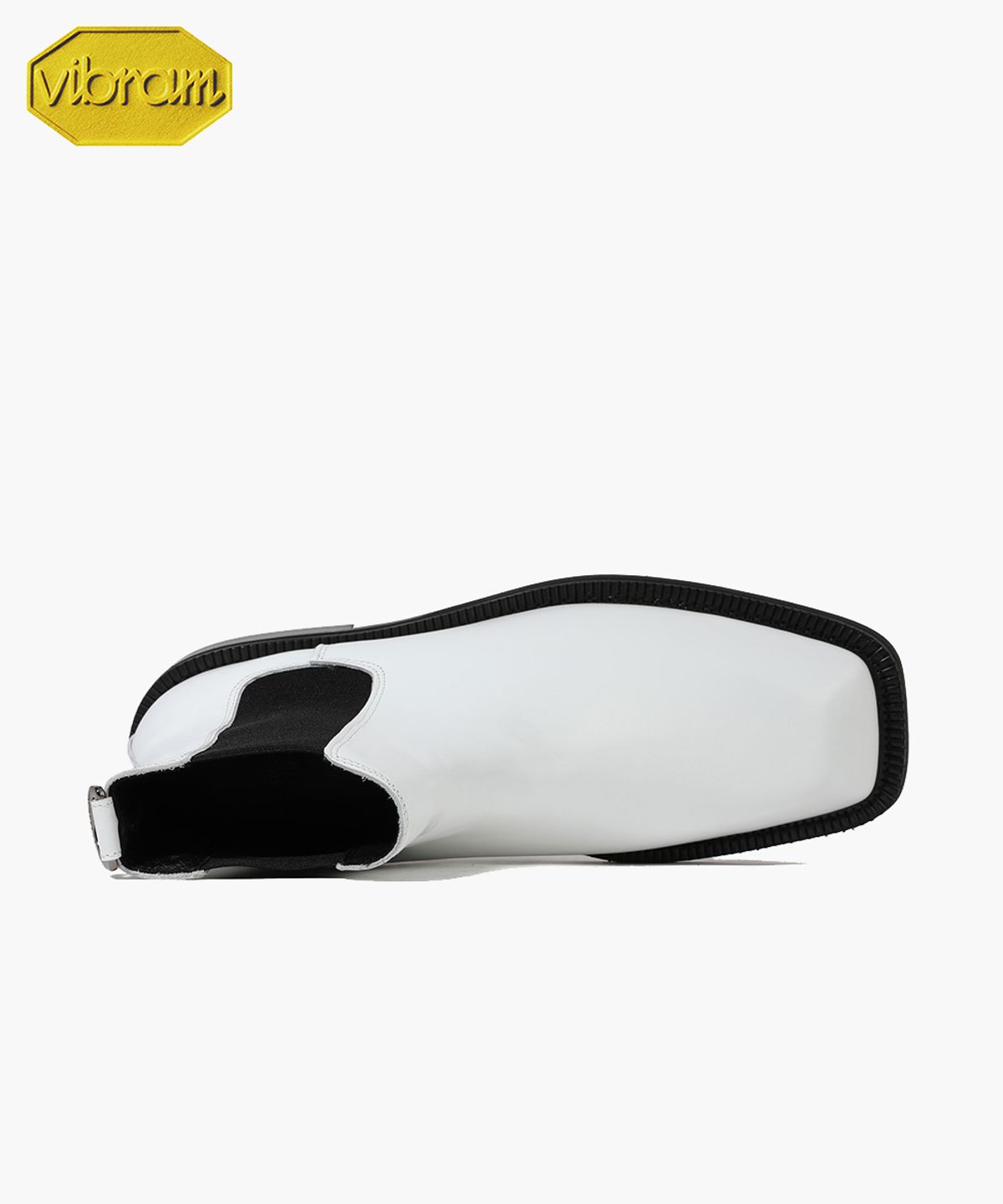 피렌체 아뜨리에(FIRENZE ATELIER) [비브람] 볼륨 스퀘어토 스탠다드 러버솔 첼시부츠 9420 [CREAM WHITE]