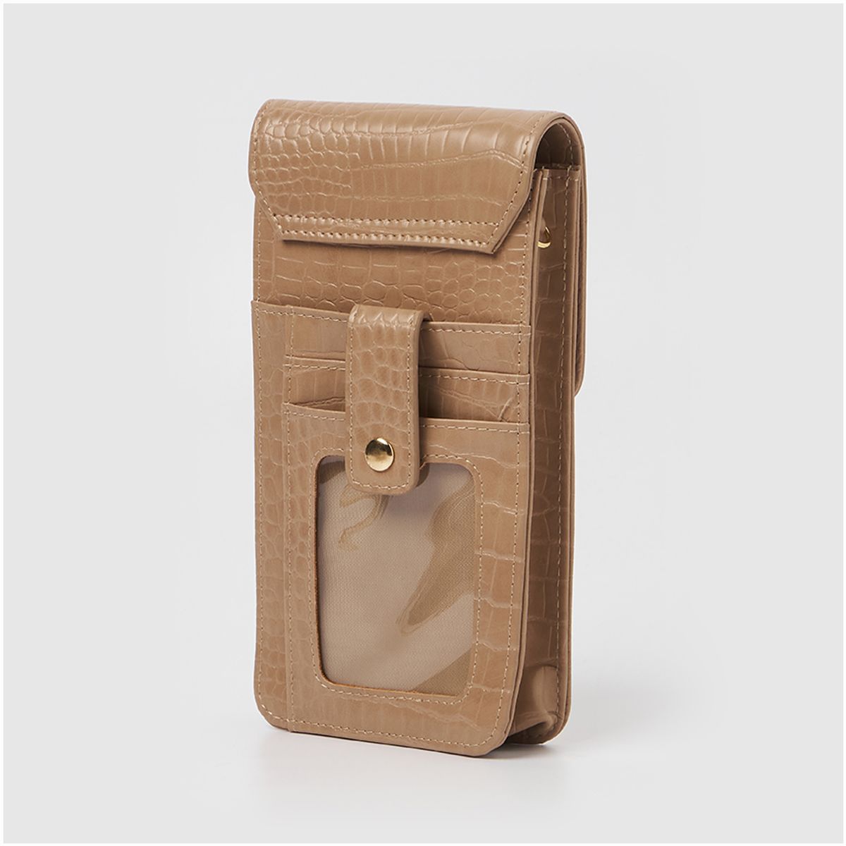 얼반오리지널(URBANORIGINALS) CROCODILE PHONE WALLET - TAN 크로커다일 폰월렛 탠