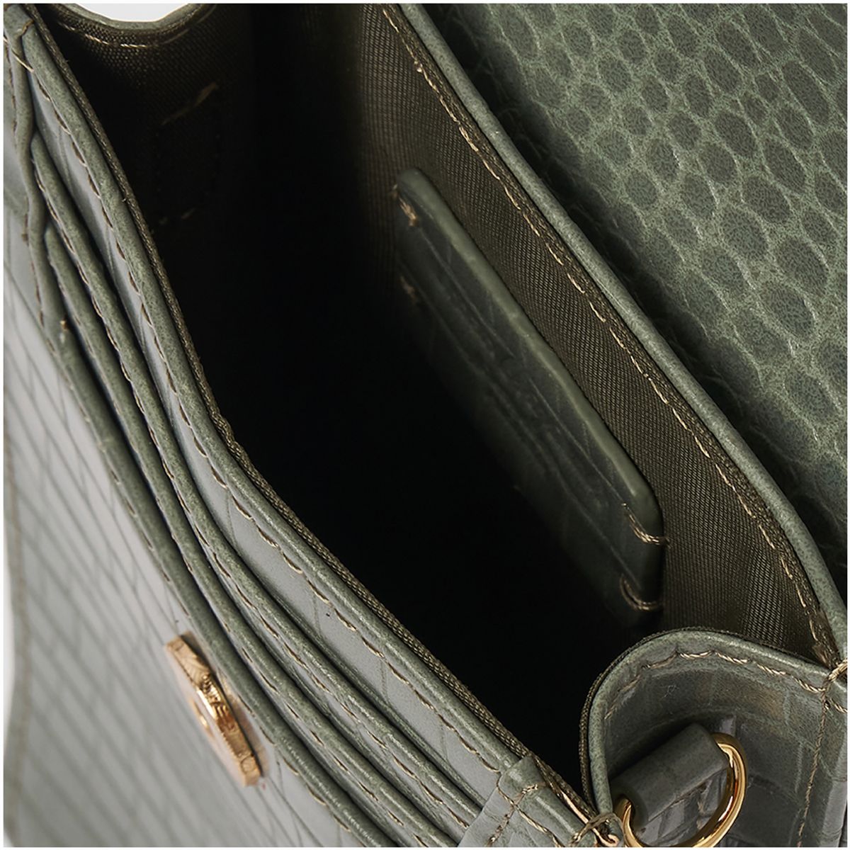 얼반오리지널(URBANORIGINALS) CROCODILE PHONE WALLET - GREEN 크로커다일 폰월렛 그린