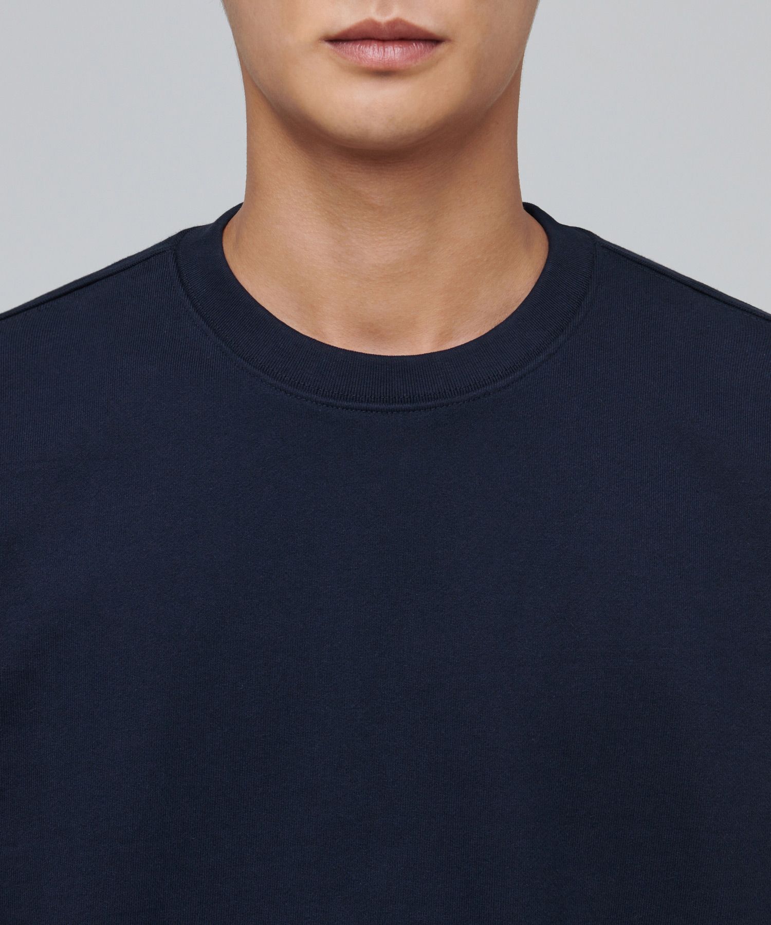 MUSINSA MUSINSA STANDARD HEAVYWEIGHT OVERSIZED SWEATSHIRT [NAVY]