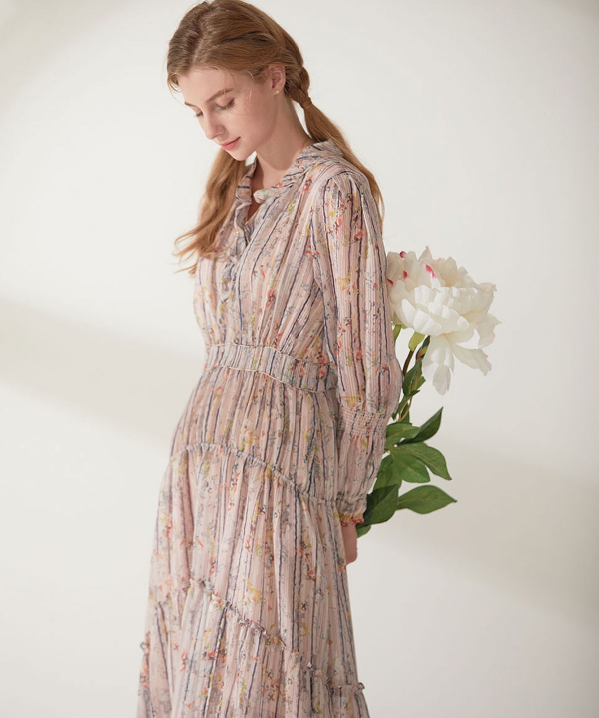 엔오티(NOT) Alpine nomad flower Dress (2color)