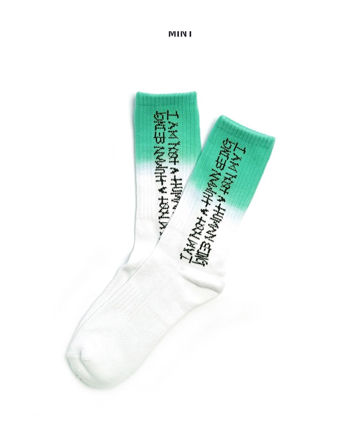 아임낫어휴먼비잉(I AM NOT A HUMAN BEING) TIE-DYE VERTICAL LOGO SOCKS