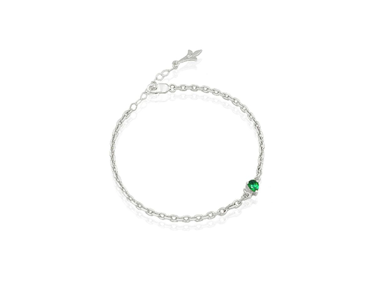 파피(POPPI) Green pear cut bracelet