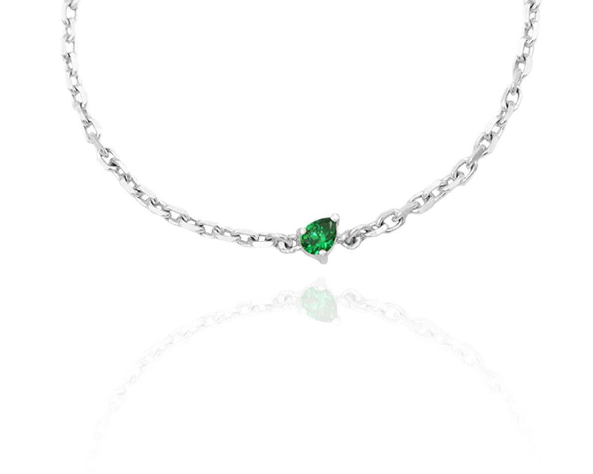 파피(POPPI) Green pear cut bracelet