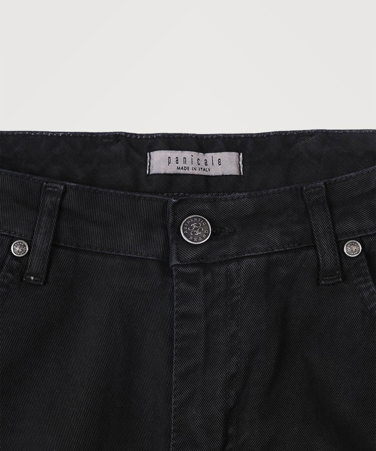 빠니깔레(PANICALE) 슬림 핏 트윌 치노 팬츠 [블랙]
