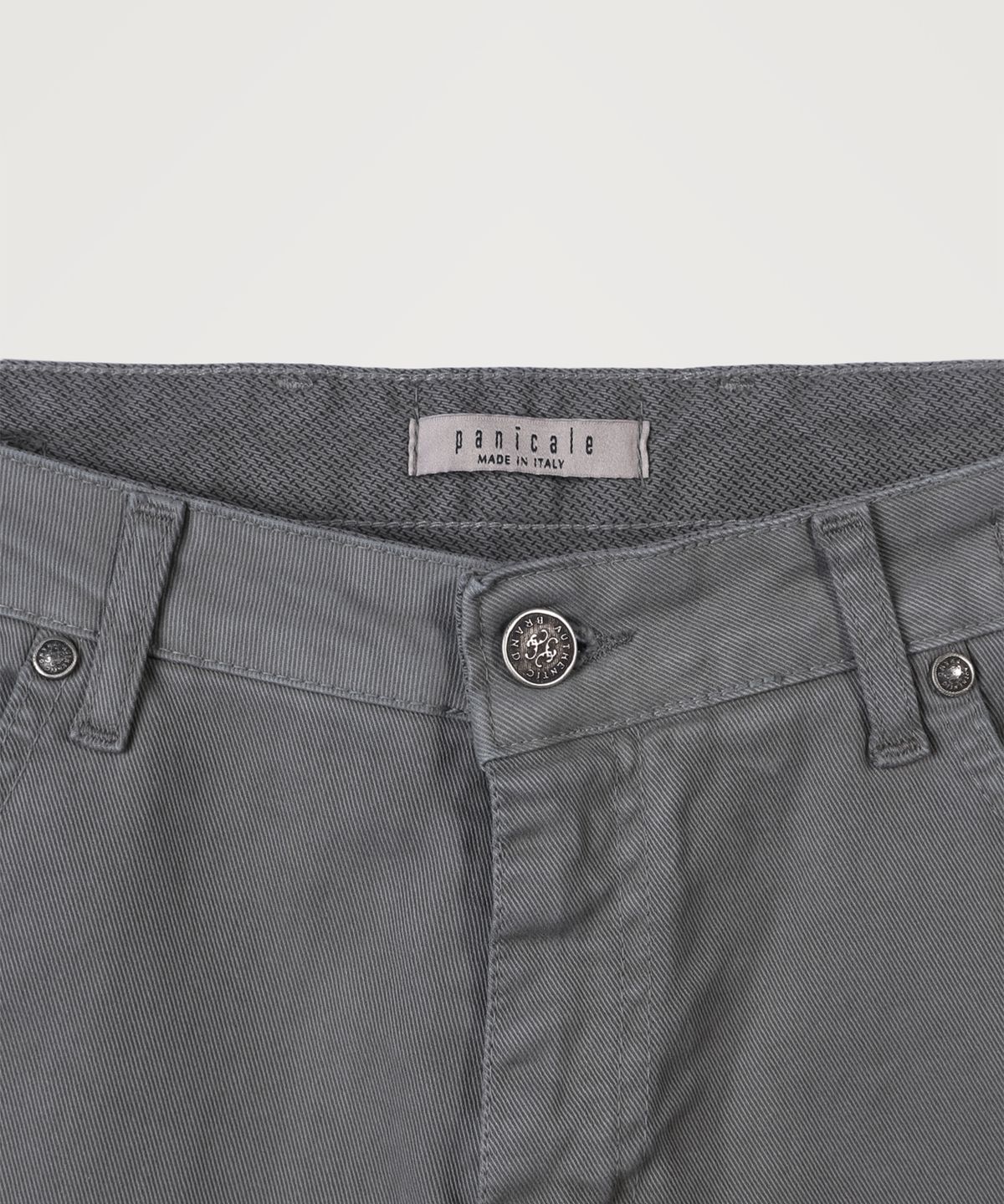 빠니깔레(PANICALE) 슬림 핏 트윌 치노 팬츠 [그레이]