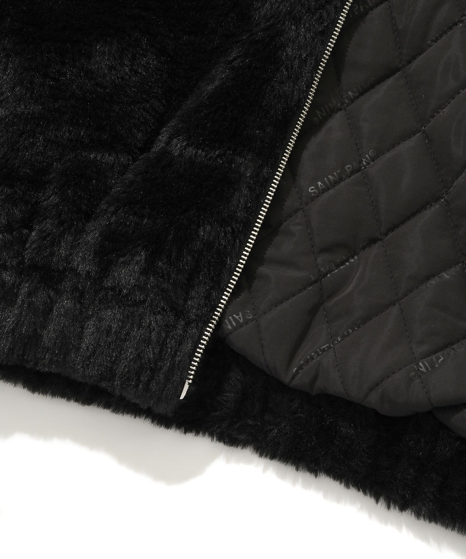 MUSINSA公式 | SAINTPAIN SP GOTA FUR JACKET - BLACK