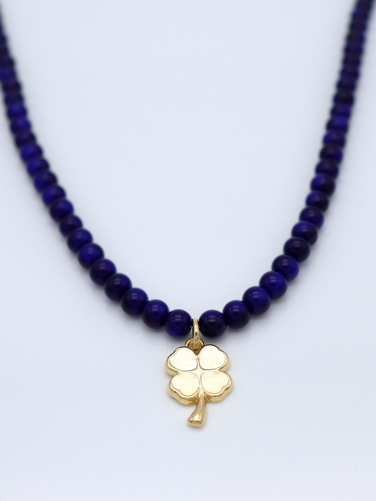 봉보(BONBEAU) Blue bold glassball gold pendant point Necklace 6mm 블루 글라스볼 3type 팬던트 포인트 목걸이