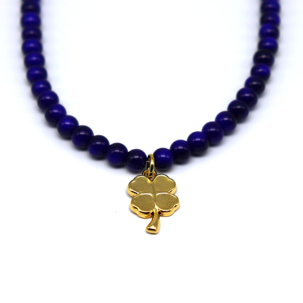 봉보(BONBEAU) Blue bold glassball gold pendant point Necklace 6mm 블루 글라스볼 3type 팬던트 포인트 목걸이
