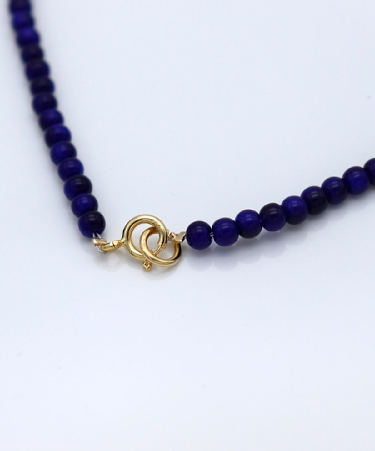 봉보(BONBEAU) Blue glassball gold pendant point Necklace 4mm 블루 글라스볼 4type 팬던트 포인트 목걸이