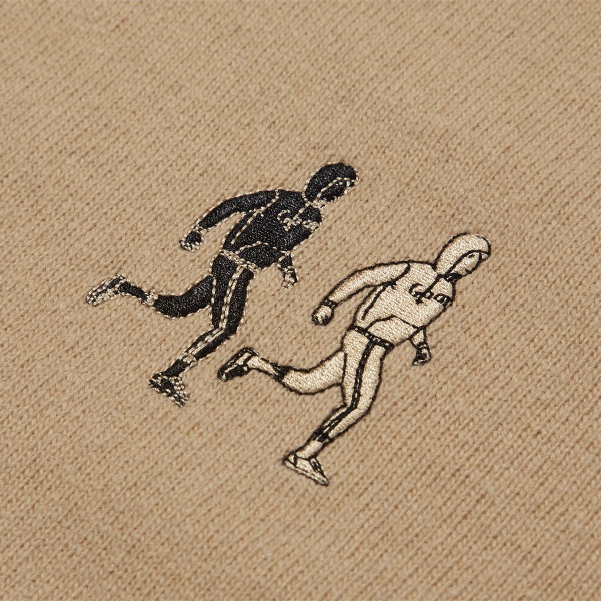 브라이언베리(BRIAN BERRY) HIGH GAGE SWEATER MULTI RUNNER_BEIGE
